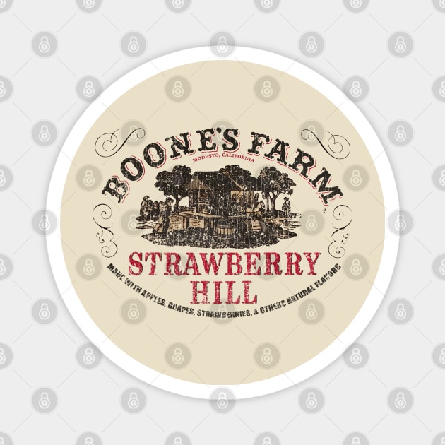 Strawberry Wine Vintage Magnet by Jazz In The Gardens
